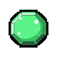 emerald green  raw uncut crystalline