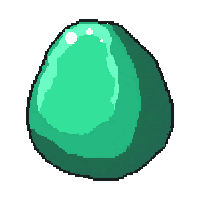 emerald green  smooth pebble