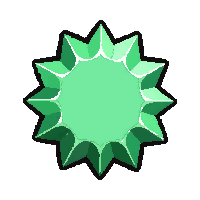 emerald green  star shaped cut