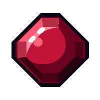 garnet deep red  asymmetric raw chunk