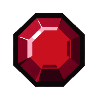 garnet deep red  cluster of three