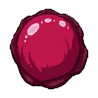 garnet deep red  geode interior