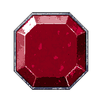 garnet deep red  shattered cracked