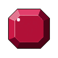 garnet deep red  small chip