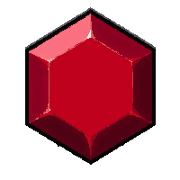 garnet deep red  star shaped cut