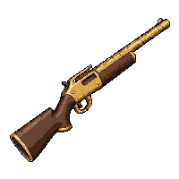 bolt action sniper rifle gold trimmed royal