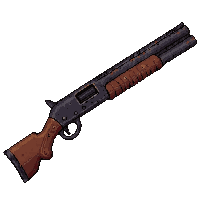 double barrel shotgun ancient weathered