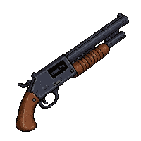 double barrel shotgun magical glowing