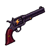 flintlock pistol lightning charged crackling
