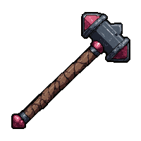 bec de corbin polearm hammer  cursed dark