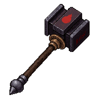 bec de corbin polearm hammer  demonic infernal