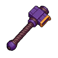 bec de corbin polearm hammer  epic purple tier