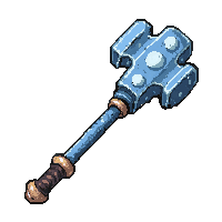 bec de corbin polearm hammer  frost enchanted icy