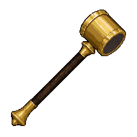 bec de corbin polearm hammer  gold trimmed royal