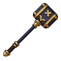 bec de corbin polearm hammer  legendary ornate