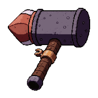 bec de corbin polearm hammer  rusted broken