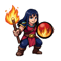 flail ball and chain  fire enchanted molten