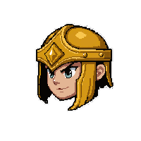 mace flanged head  gold trimmed royal