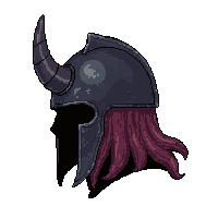 barbarian horned helmet  cursed dark