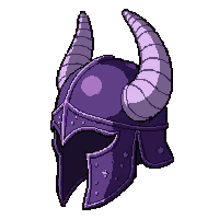barbarian horned helmet  epic purple tier