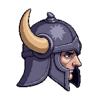 barbarian horned helmet  holy blessed radiant