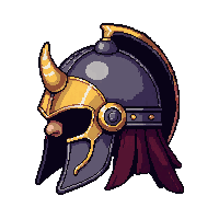 barbarian horned helmet  lightning charged crackling