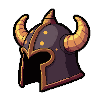 barbarian horned helmet  magical glowing