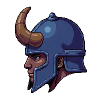 barbarian horned helmet  rare blue tier
