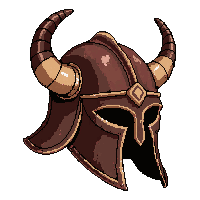 barbarian horned helmet  rusted broken
