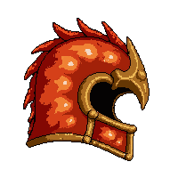dragonbone exotic helm  fire enchanted molten