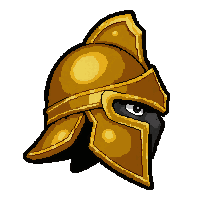 dragonbone exotic helm  gold trimmed royal