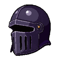 knight great helm full face  cursed dark