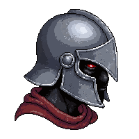 knight great helm full face  demonic infernal