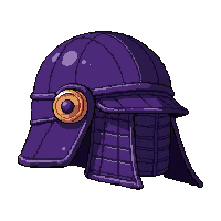 samurai kabuto helmet  epic purple tier