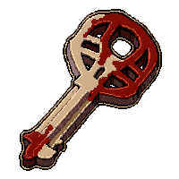 bone necromancer key  blood stained battle worn