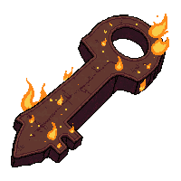 bone necromancer key  fire enchanted molten