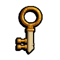 bone necromancer key  gold trimmed royal