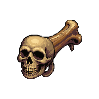 bone necromancer key  rusted broken