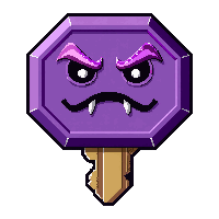 bronze antique key  epic purple tier