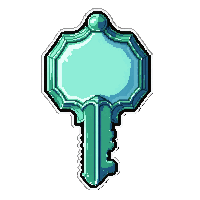 bronze antique key  frost enchanted icy