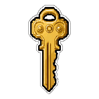 bronze antique key  lightning charged crackling