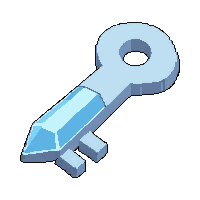 crystal magical key  frost enchanted icy