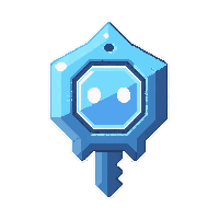 crystal magical key  rare blue tier