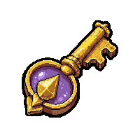 golden ornate key  epic purple tier