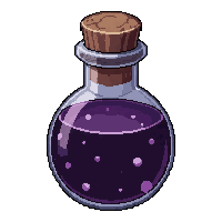 black void potion  twisted spiral bottle