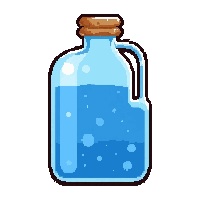 blue mana potion  large gallon jug