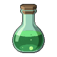green poison potion  boiling bubbling