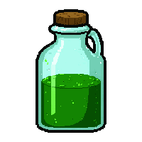 green poison potion  large gallon jug