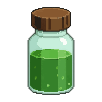 green poison potion  tiny shot vial