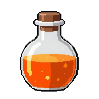 orange fire potion  almost empty